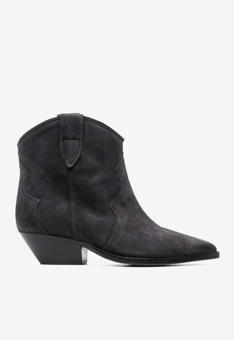 Isabel Marant Dewina 45 Suede Boots Black BO0002FAA1A03S_02FK