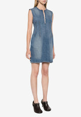 Stella McCartney Sleeveless Mini Denim Dress Blue 6D03303SQH00_4233