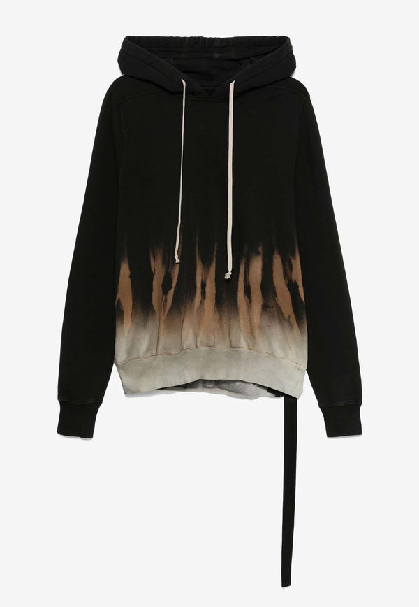 Rick Owens DRKSHDW Tie-Dye Hooded Sweatshirt Black DU02D2282FSUN_0983