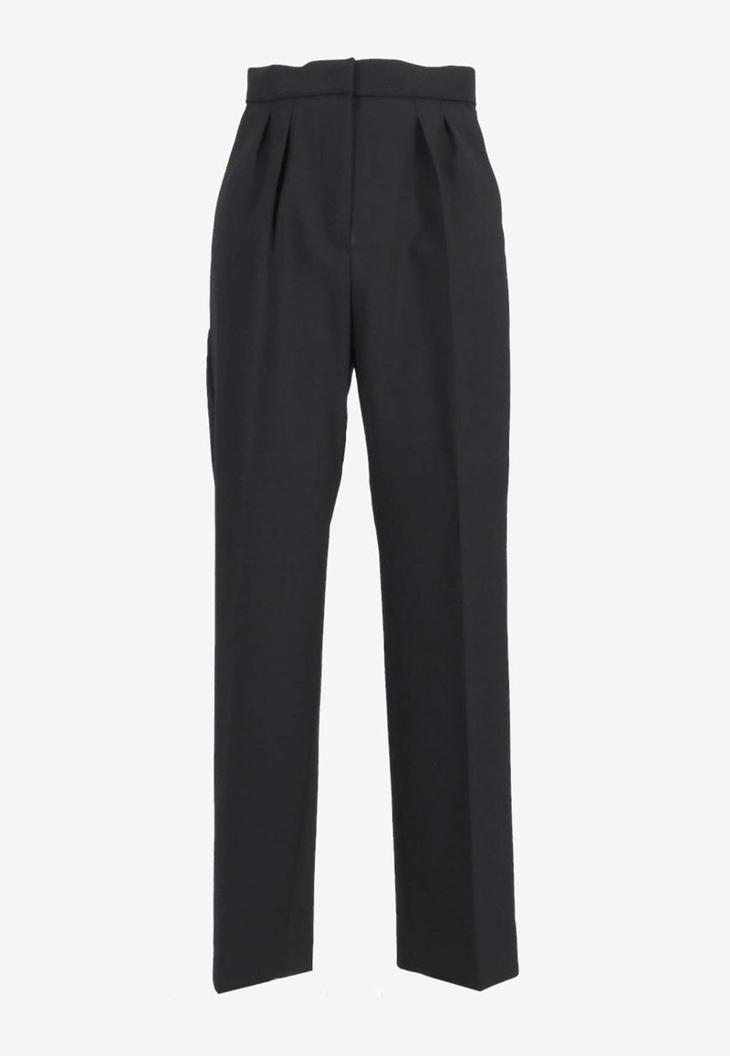 Max Mara Verbano Slim-Fit Tailored Pants Black 2421136062600VERBANO_003