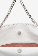 Stella McCartney Falabella Logo Charm Foldover Tote Bag White 234387WP0479_9103