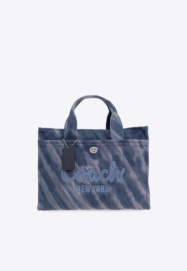 Coach Cargo 26 Canvas Tote Bag Navy CU027 0-LHNGB