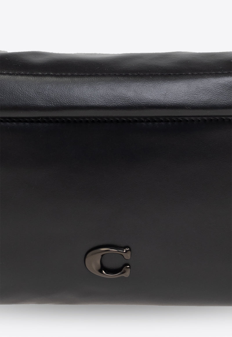 Coach Hall Leather Belt Bag Black CU103 0-BLK