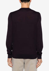 Paul Smith Wool Crewneck Sweater Purple M1R562XM02093_59