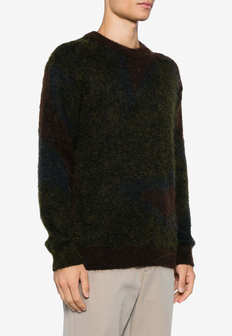 Paul Smith Mohair-Blend Crewneck Sweater Brown M1R923YN02512_73