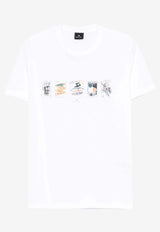 Paul Smith Stamp Print T-shirt White M2R010RNP4807_01