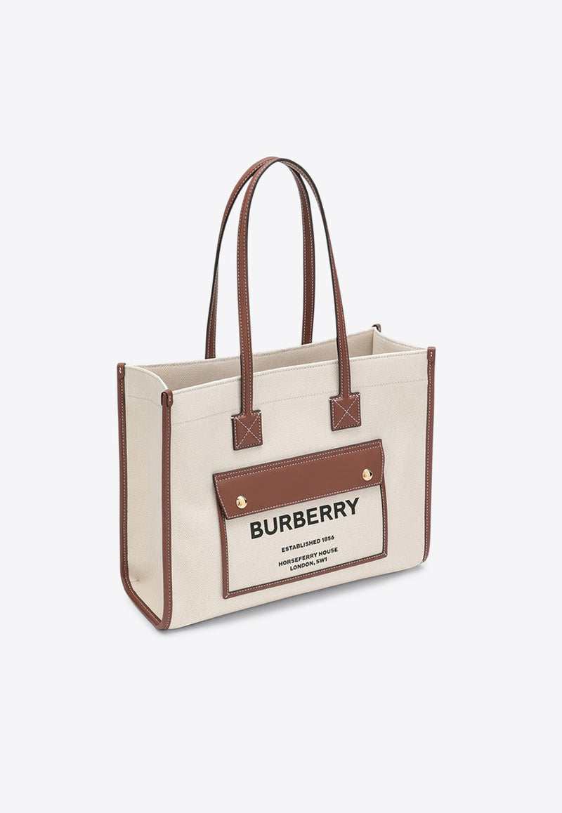 Burberry Small Freya Tote Bag Beige 8044138112818/Q_BURBE-A1395