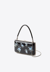 Prada Floral Print Patent Leather Clutch Black 1BK025VCO12C4P_F0002