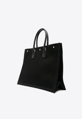 Saint Laurent Large Rive Gauche Tote Bag Black 509415FAAVR_1070