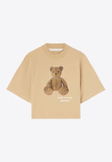 Palm Angels Bear in Mind Boxy T-shirt Camel PWAA020F24JER008_6260