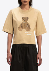 Palm Angels Bear in Mind Boxy T-shirt Camel PWAA020F24JER008_6260