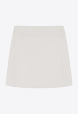 S Max Mara Ali A-line Wool Mini Skirt Gray 2429106073600ALI_011