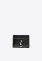 Saint Laurent Cassandre Leather Cardholder Black 4856310SX0E_1000