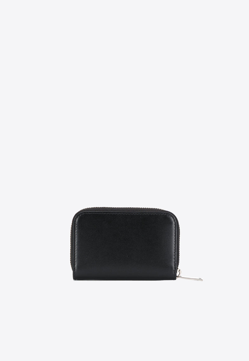 Saint Laurent Cassandre Leather Zipped Wallet Black 5354110SX0E_1000