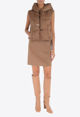 S Max Mara Ali A-line Wool Mini Skirt Camel 2429106073600ALI_045