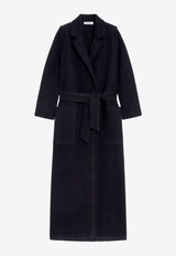 Max Mara Jene Wool-Blend Belted Coat Blue 2421316013650JENE_001