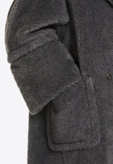 Max Mara Kadiak Double-Breasted Teddy Coat Gray 2421016313600KADIAK_001