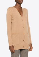 Max Mara Villar 1951 Embroidered Cardigan Camel 2421346052650VILLAR_025