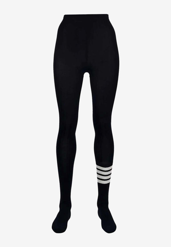 Thom Browne 4-bar Stripes Opaque Rib Tights Navy FAS125AY1023_415