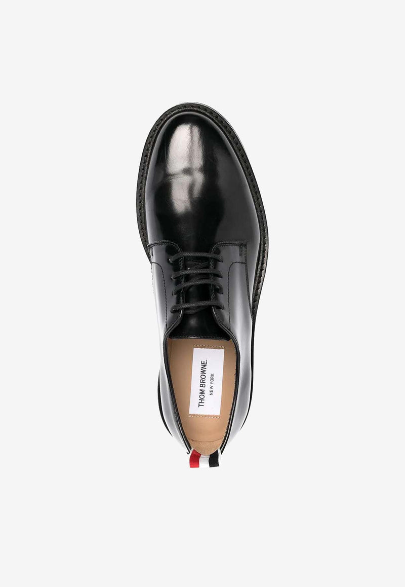 Thom Browne Uniform Calf Leather Derby Shoes Black FFD036A07524_001