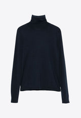 Max Mara Veloce Cashmere High-Neck Sweater Blue 2421366172650VELOCE_010