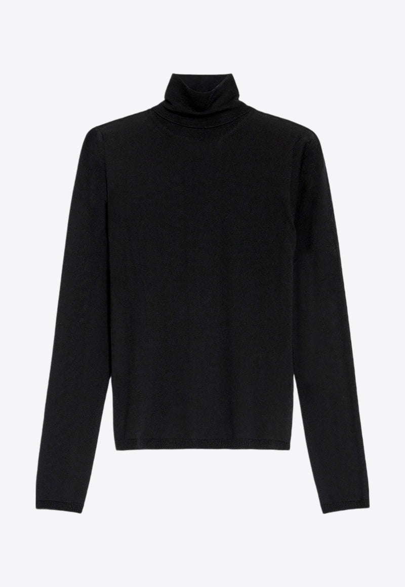 Max Mara Adda Cashmere Yarn High-Neck Sweater Black 2421366153650ADDA_002