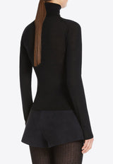 Max Mara Adda Cashmere Yarn High-Neck Sweater Black 2421366153650ADDA_002