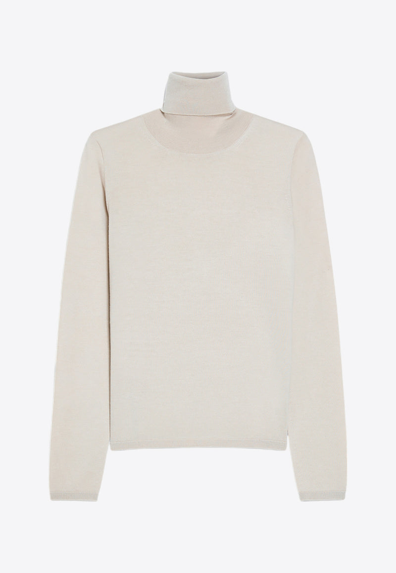 Max Mara Veloce Cashmere High-Neck Sweater Beige 2421366172650VELOCE_003