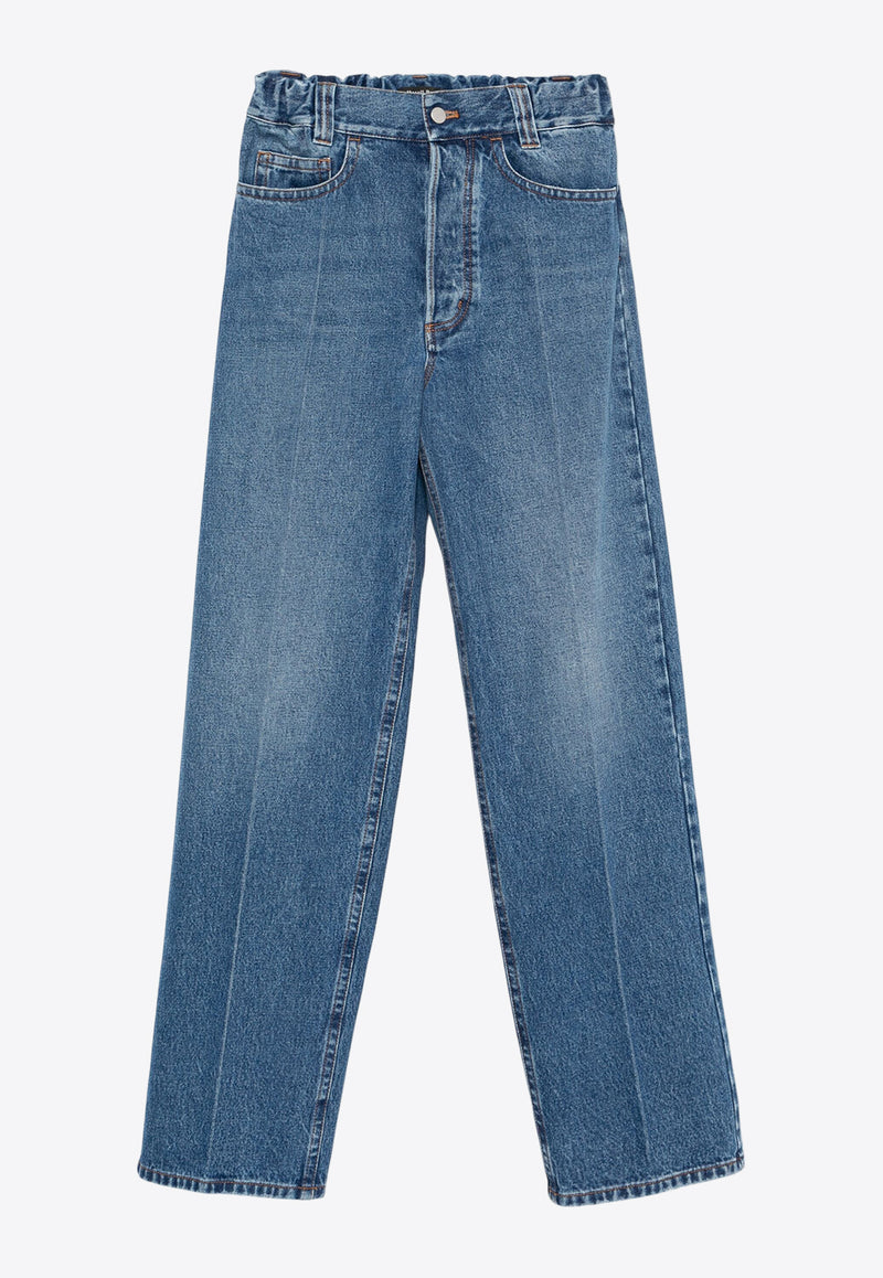 Meryll Rogge Washed Straight-Leg Jeans Blue 680US24_WASHED BLUE