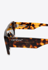 Off-White Ontario Rectangular Sunglasses Gray OERI136F24PLA001_6007