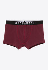 Dsquared2 Logo Waistband Boxers Bordeaux D9LC65620_60413