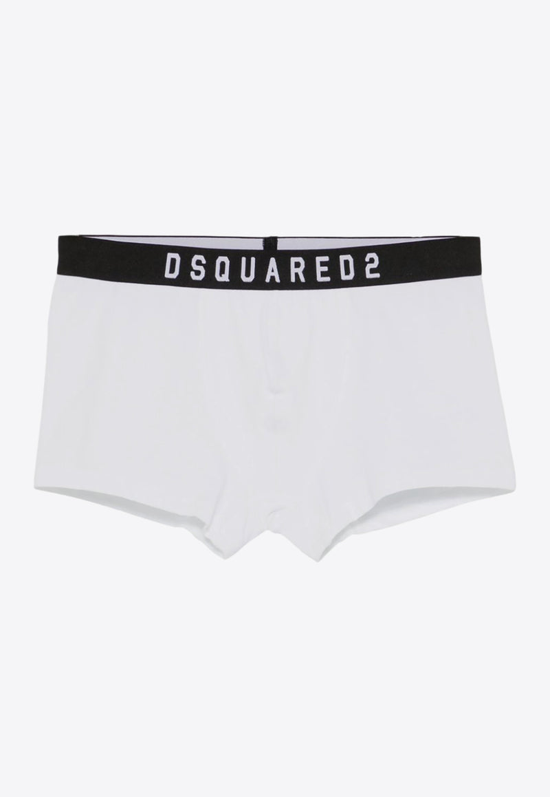 Dsquared2 Logo Waistband Boxers White D9LC65620_10012