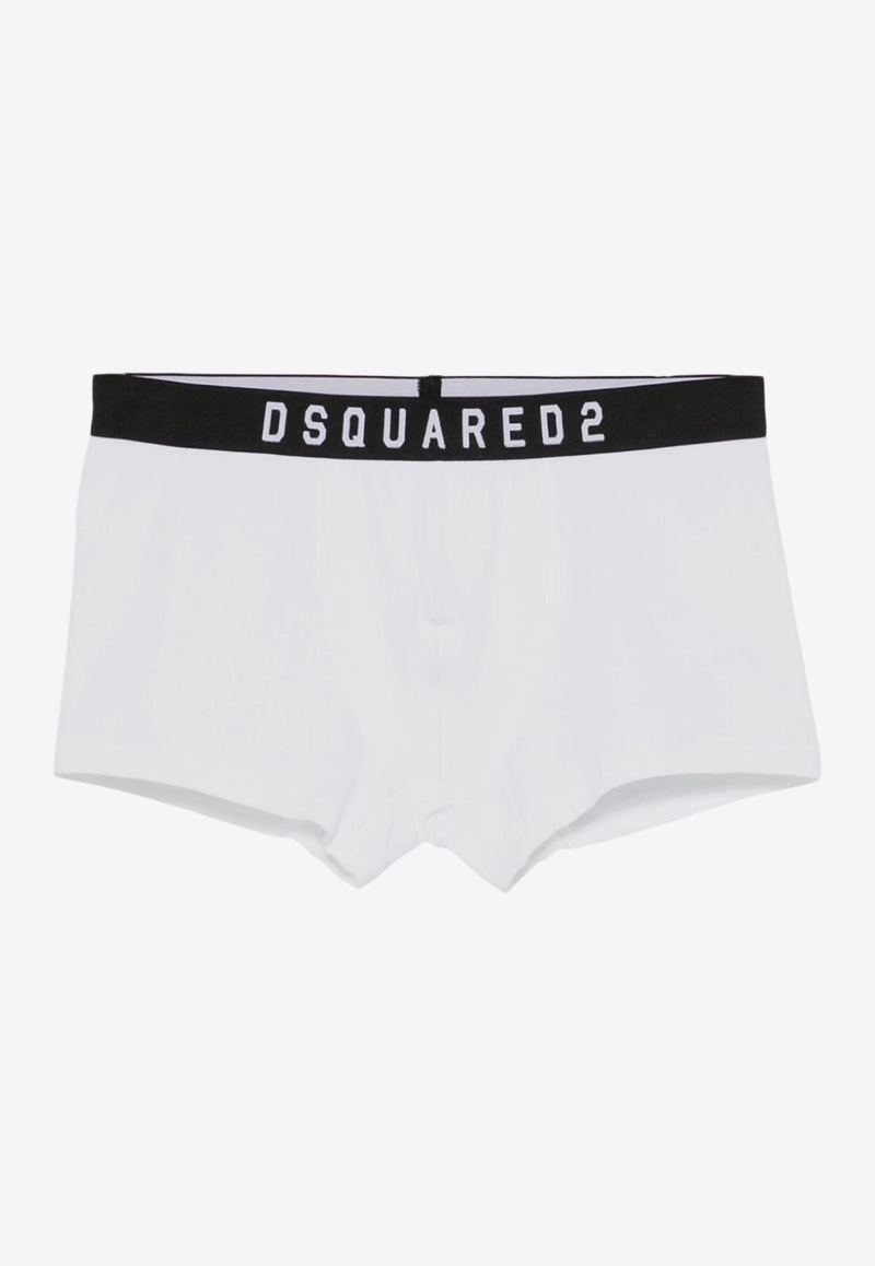 Dsquared2 Logo Waistband Boxers White D9LC65620_10013