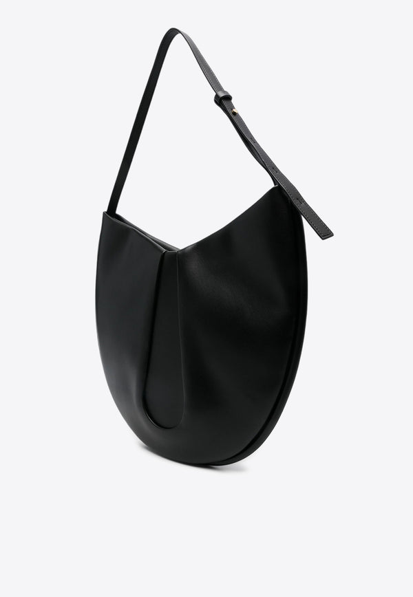 Themoirè Tike Faux Leather Shoulder Bag  Black TMCOTKN_1