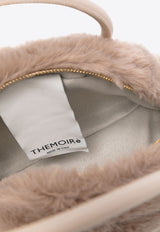 Themoirè Selene Faux Fur Top Handle Bag Beige TMFW24SF97_97