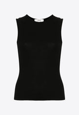 Agolde Binx Ribbed Tank Top Black A72923048_BLK