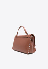 Zanellato Medium Postina Leather Crossbody Bag Brown 0680100050000M_Z0240