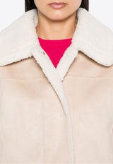 MC2 Saint Barth Lorayne Shearling Jacket Pink LOA001_00563G