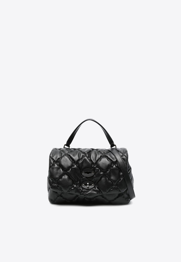 Zanellato Small Postina Amar Nuvola Quilted Crossbody Bag Black 0685901150000S_Z0001