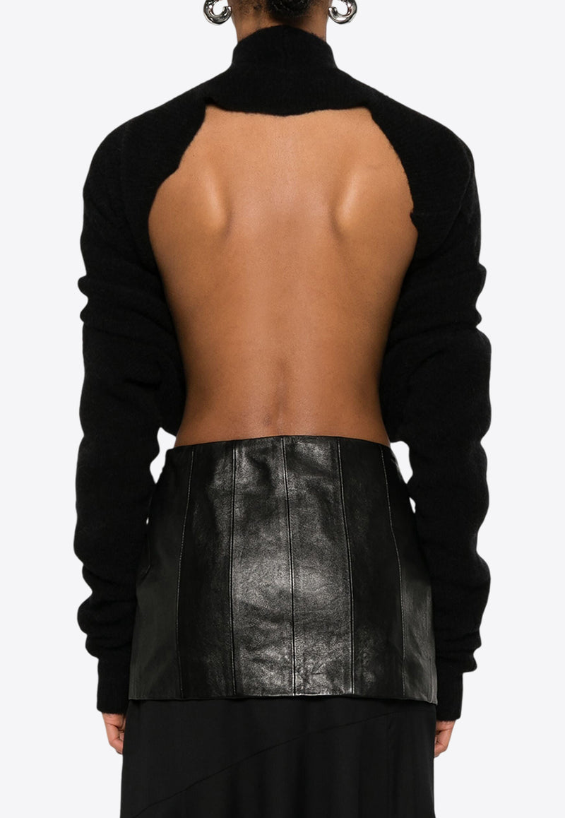 Rick Owens Headon Lupetto Open-Back Sweater Black RO02D3676KWPL_09