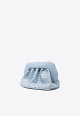 Themoirè Bios Woven Naplak Clutch Bag Light Blue TMFW24BIW_100