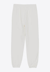 MC2 Saint Barth Odalys Logo Embroidered Track Pants White ODA0005_01049G