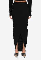 Rick Owens Pillar Wrap Maxi Skirt Black RO02D3383WA_09