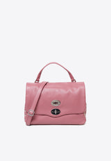 Zanellato Small Postina Leather Crossbody Bag Pink 0680100050000S_Z0865