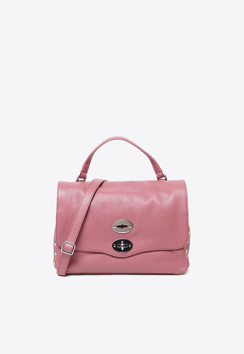 Zanellato Small Postina Leather Crossbody Bag Pink 0680100050000S_Z0865