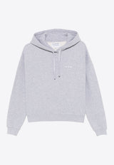 MC2 Saint Barth Mindy Logo Embroidered Hoodie Gray MIND005_00457G