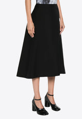 Marni Virgin-Wool High-Waist Midi Skirt Black GOMA0678SUTW839_00N99