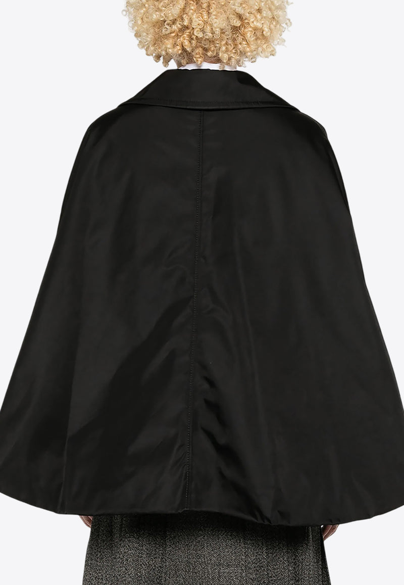 Marni Twill Single-Breasted Cape Coat  Black CPMA0251SWUTN923_00N99