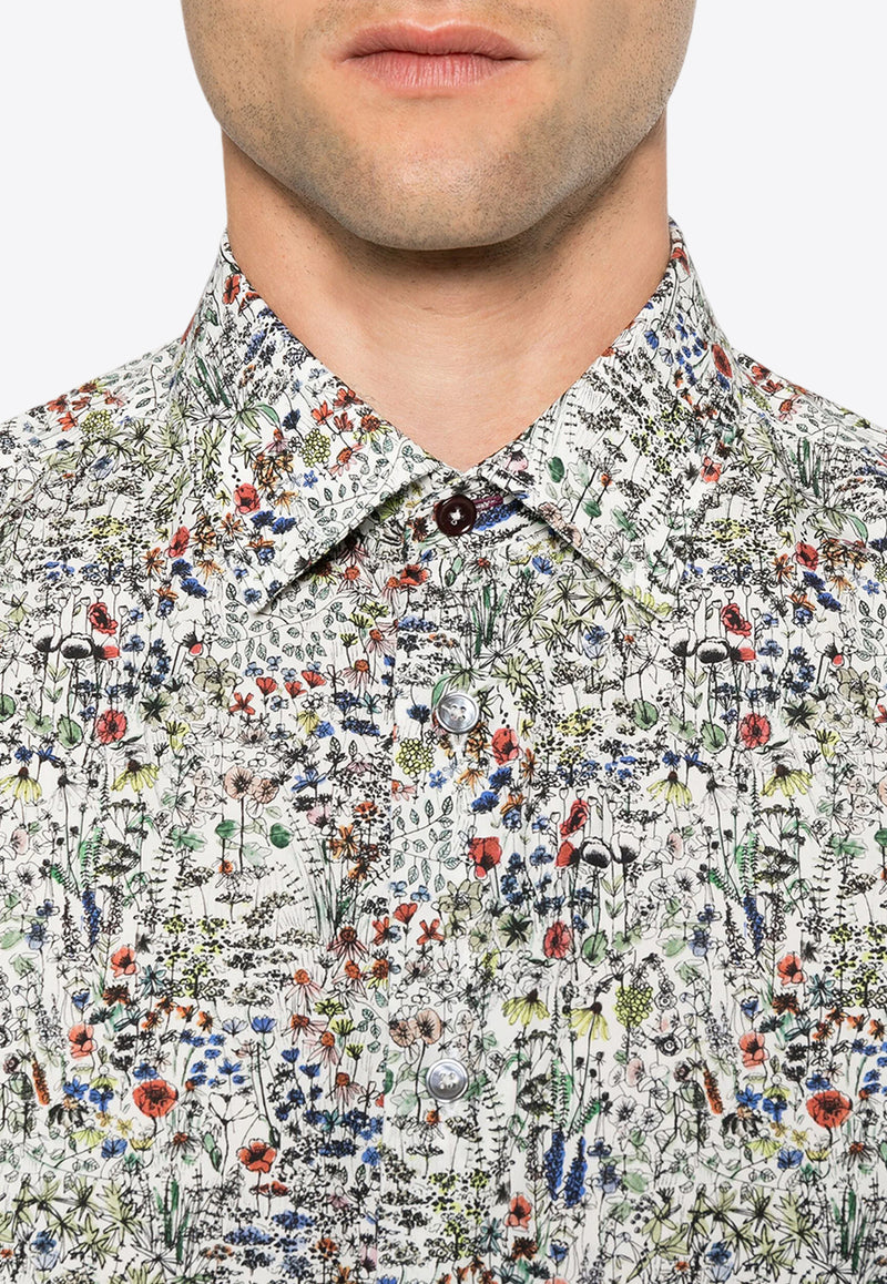 Paul Smith Sketch Floral Long-Sleeved Shirt Multicolor M1R800PN02398_92