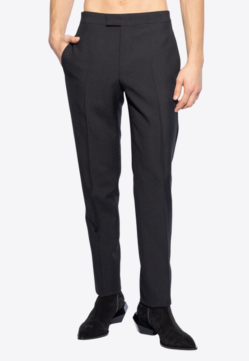 Versace Wool-Blend Tailored Pants Black 1013926 1A09805-1B000